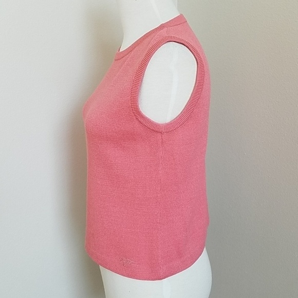 Vintage St. John Sport Knit Pink Sleeveless Top - Picture 3 of 6